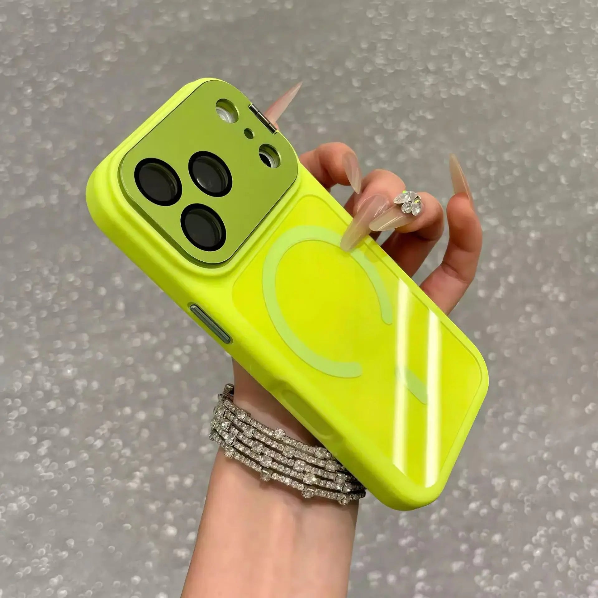 Matte Magnetic Phone Case with Kickstand & Shockproof Design for iPhone 12-17 Pro Max/Pro/Plus - Large Camera Window & 4K Projector Compatible