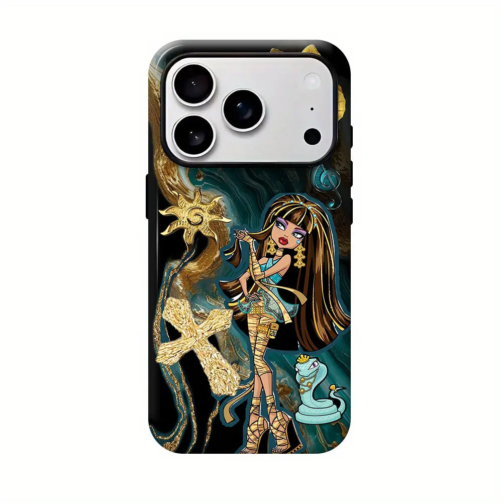 Monster High Characters Tough Phone Case - Perfect Protection for iPhone 16/15/14/13/12/11/17 Pro Max Plus, Ideal for Halloween!