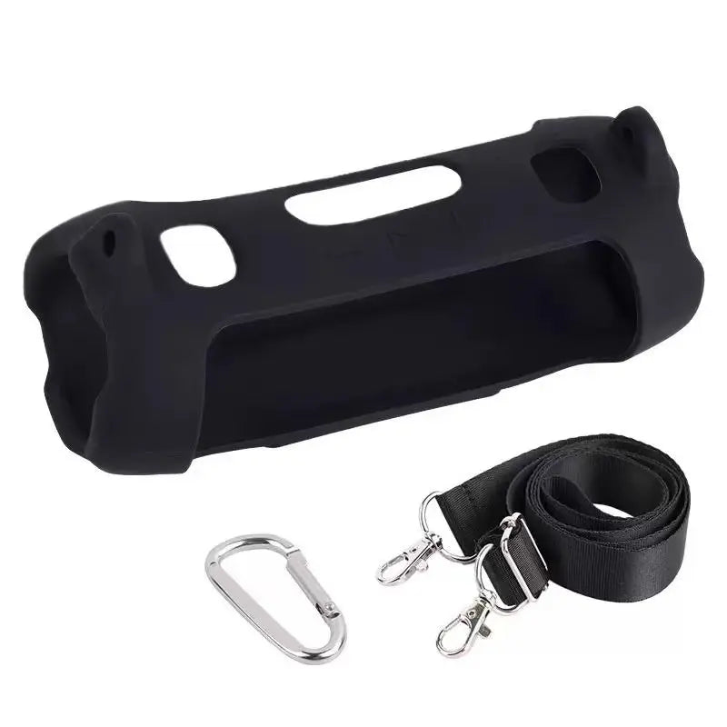 Fadaiqi Waterproof Silicone Case with Shoulder Strap for JBL Charge 6 - Soft, Drop-Proof Sleeve for Outdoor Parties (Includes Case and Speaker)