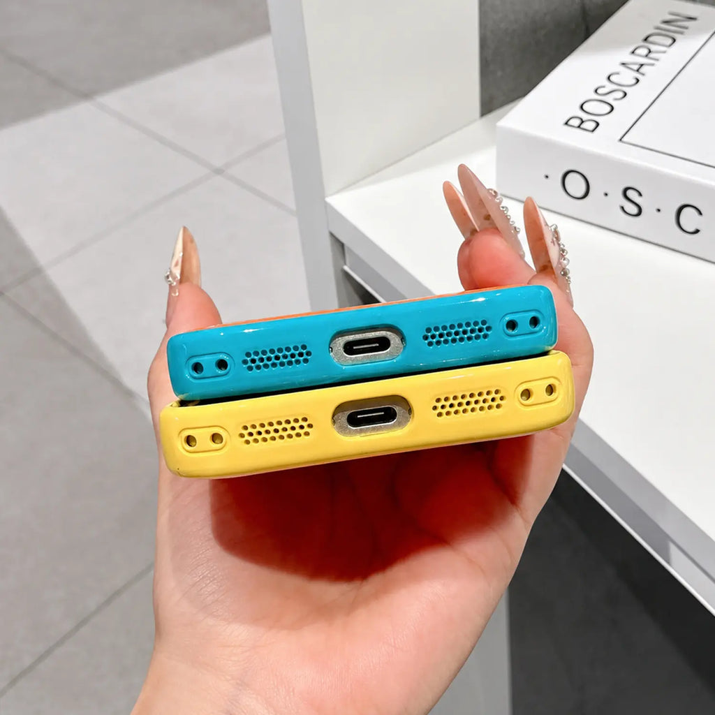 Vibrant Dopamine Color Phone Case for iPhone 17 Pro Max - Cute, Shockproof, and Drop Resistant!