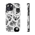 Old School Black & White Halloween Cellphone Casing for Halloween Fans, TPU Shockproof Wireless Cover with Anti-Fingerprint, Scratch-Resistant Features, Multi-Model Fit for Iphone 17/16/15/14/13/12/11 Pro Max/Plus & Samsung Galaxy S23FE/22/23/24/25, Smart